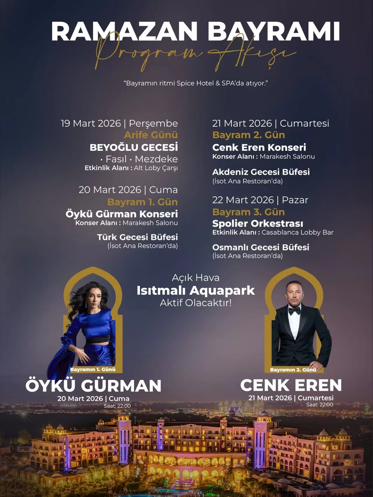 Spice Hotel & SPA'dan Ramazan Bayramı'na Özel Müzikli Kutlama