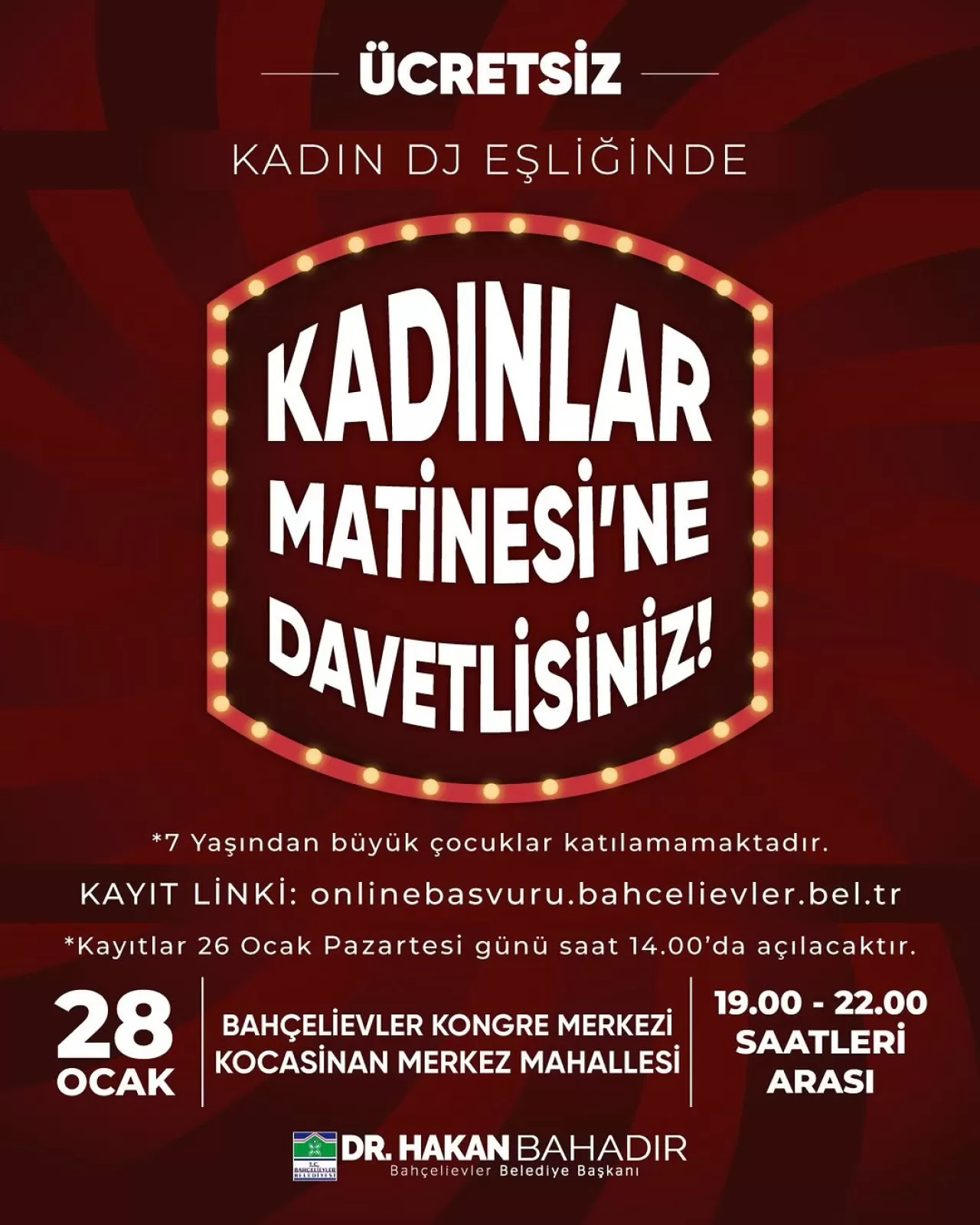 Bahçelievler'de Kadınlar İçin Ücretsiz ve Özel Bir Eğlence: Kadınlar Matinesi
