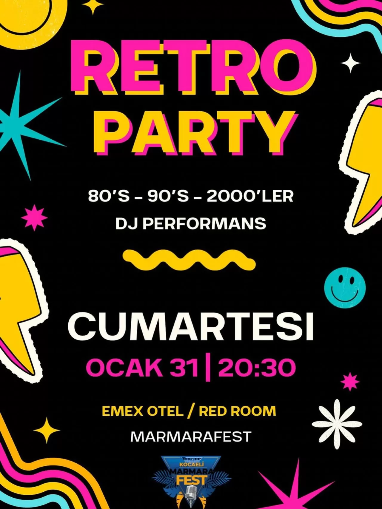 Emex Otel Kocaeli'de Retro Parti Rüzgarları Esecek