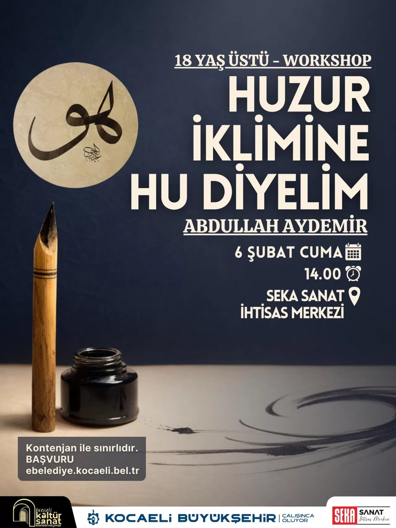 Kocaeli'de Huzur İklimine Hu Diyelim Workshop'u ile Kalbinize Dokunacak Bir Deneyim