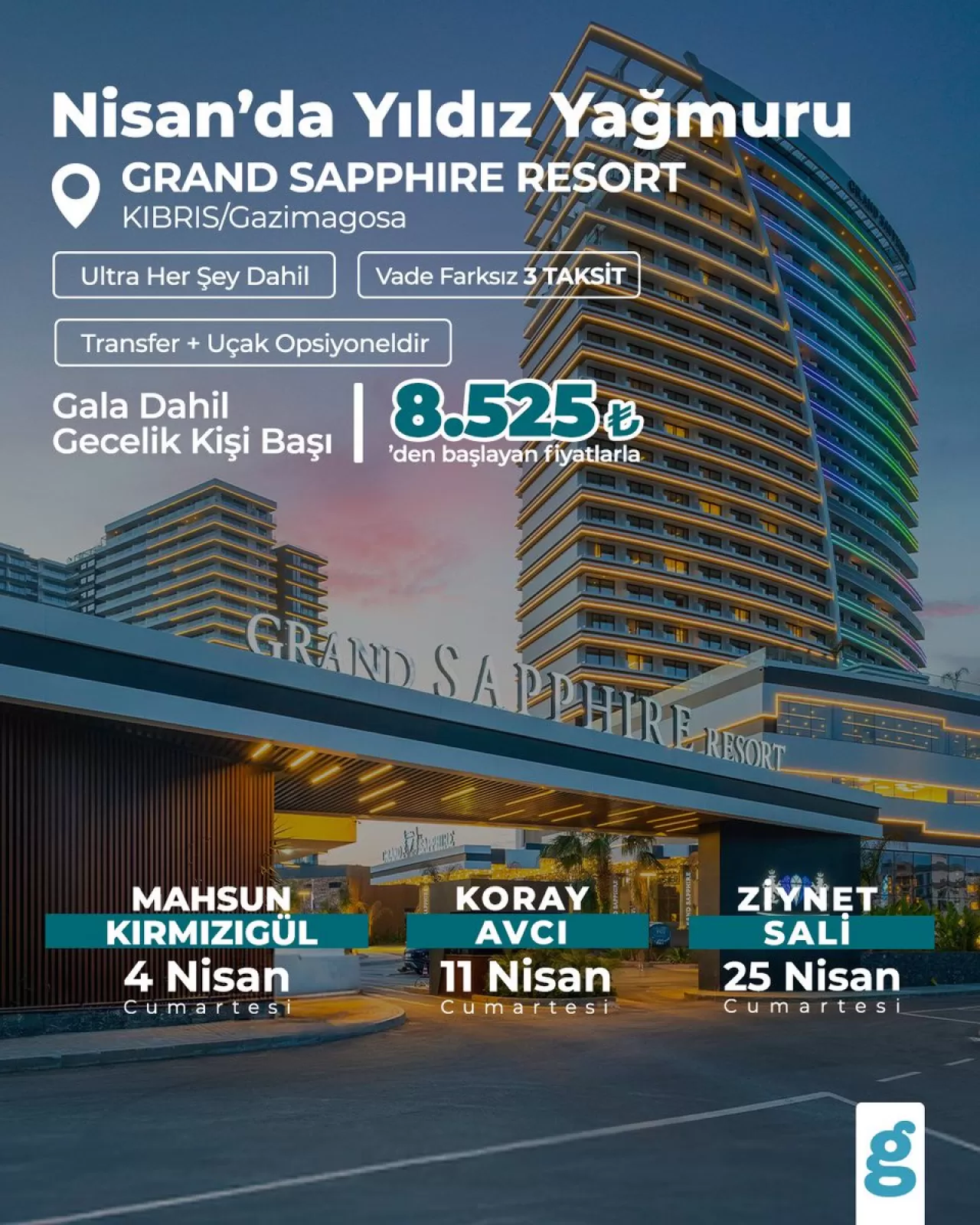 Nisan Ayında Gökyüzü Şöleni ve Lüks Tatil Keyfi Grand Sapphire'da Buluşuyor