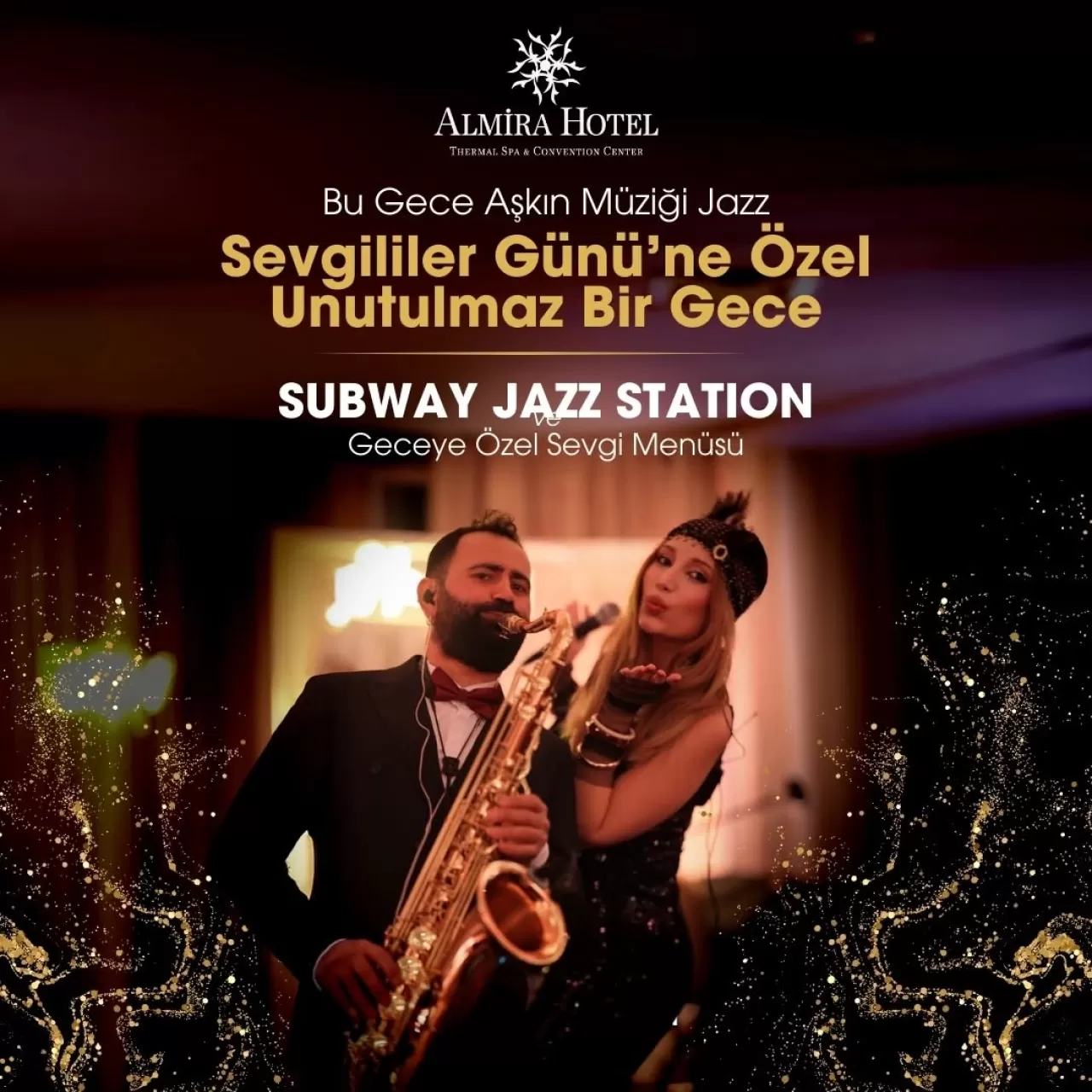 Almira Hotel'de Sevgililer Günü'ne Özel Caz ve Lezzet Şöleni