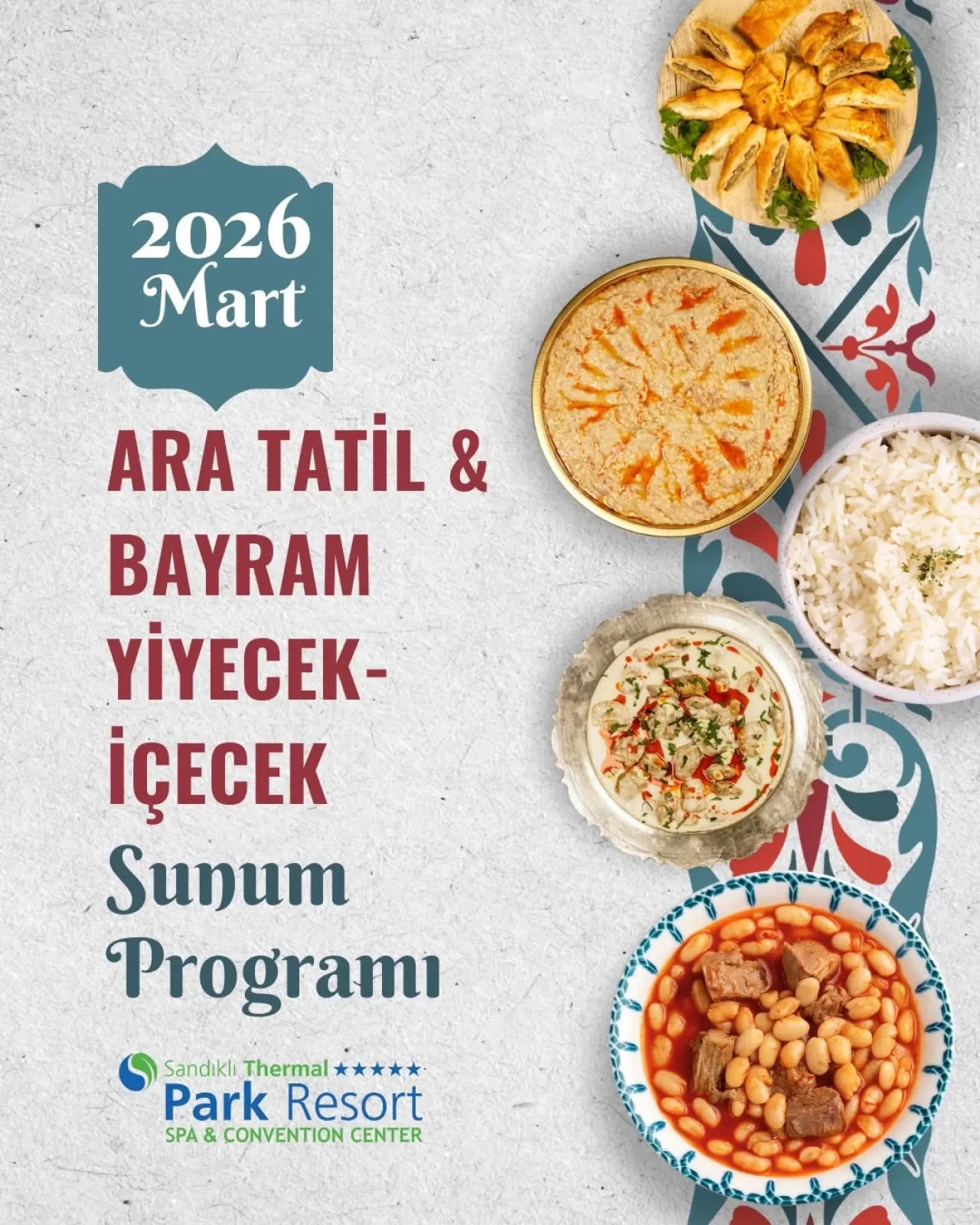 Sandıklı Termal Park'ta Bayram ve Tatil Keyfi Lezzetli Sofralarla Taçlanıyor