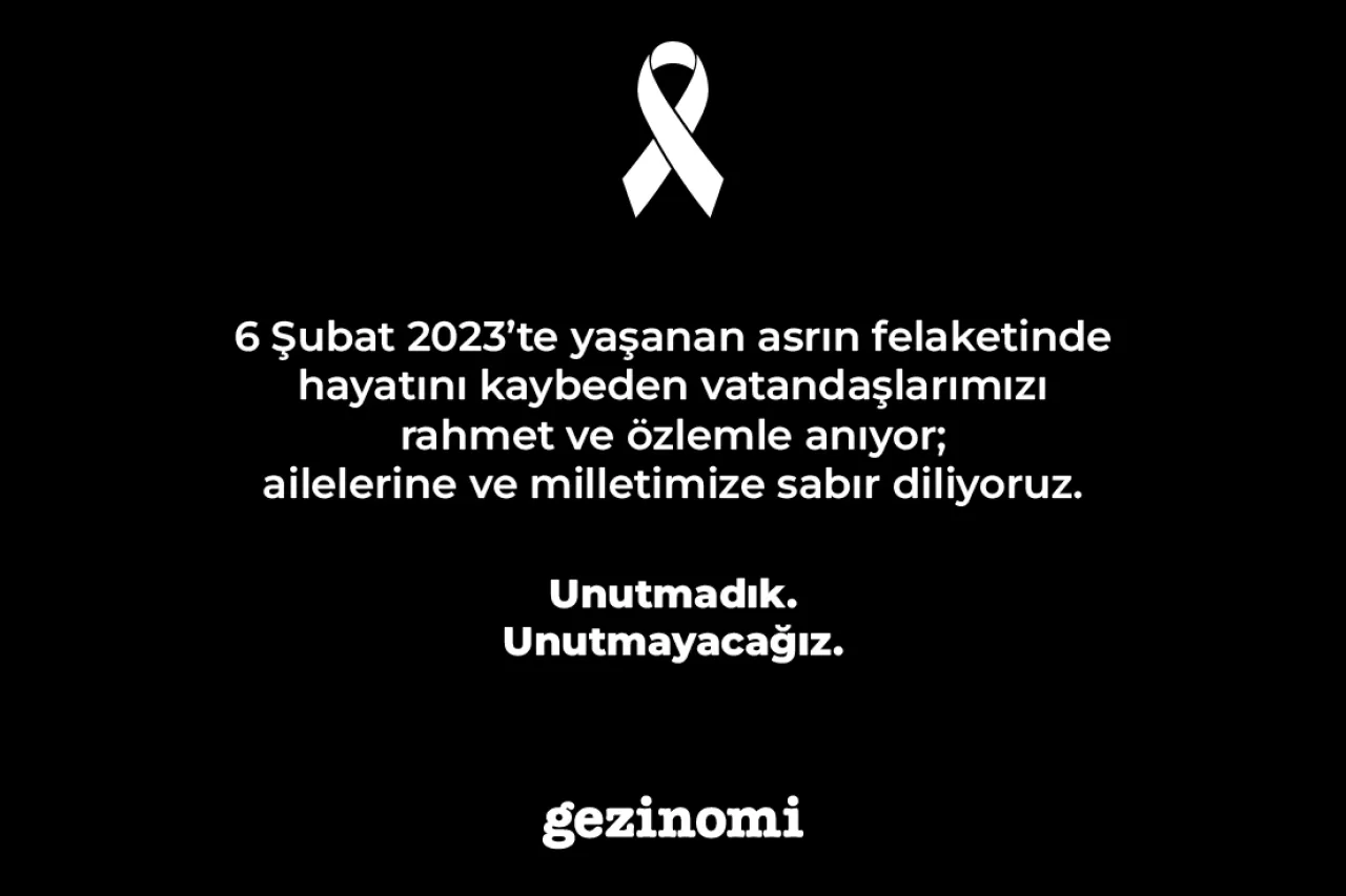Asrın Felaketinin Yıldönümü: Gezinomi'den Anlamlı Mesaj