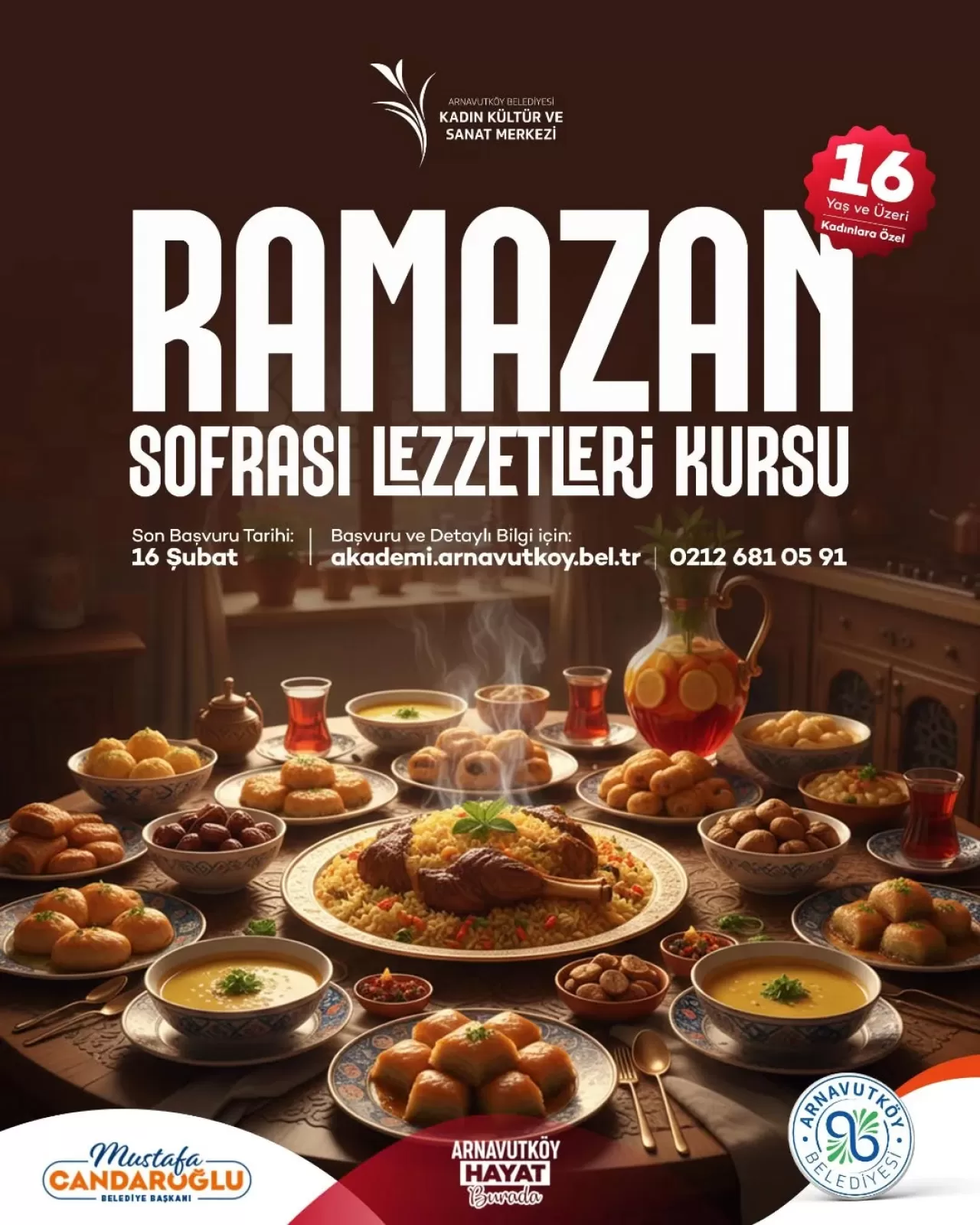 Arnavutköy'de Ramazan Ruhunu Yaşatacak Özel Kadın Kursu