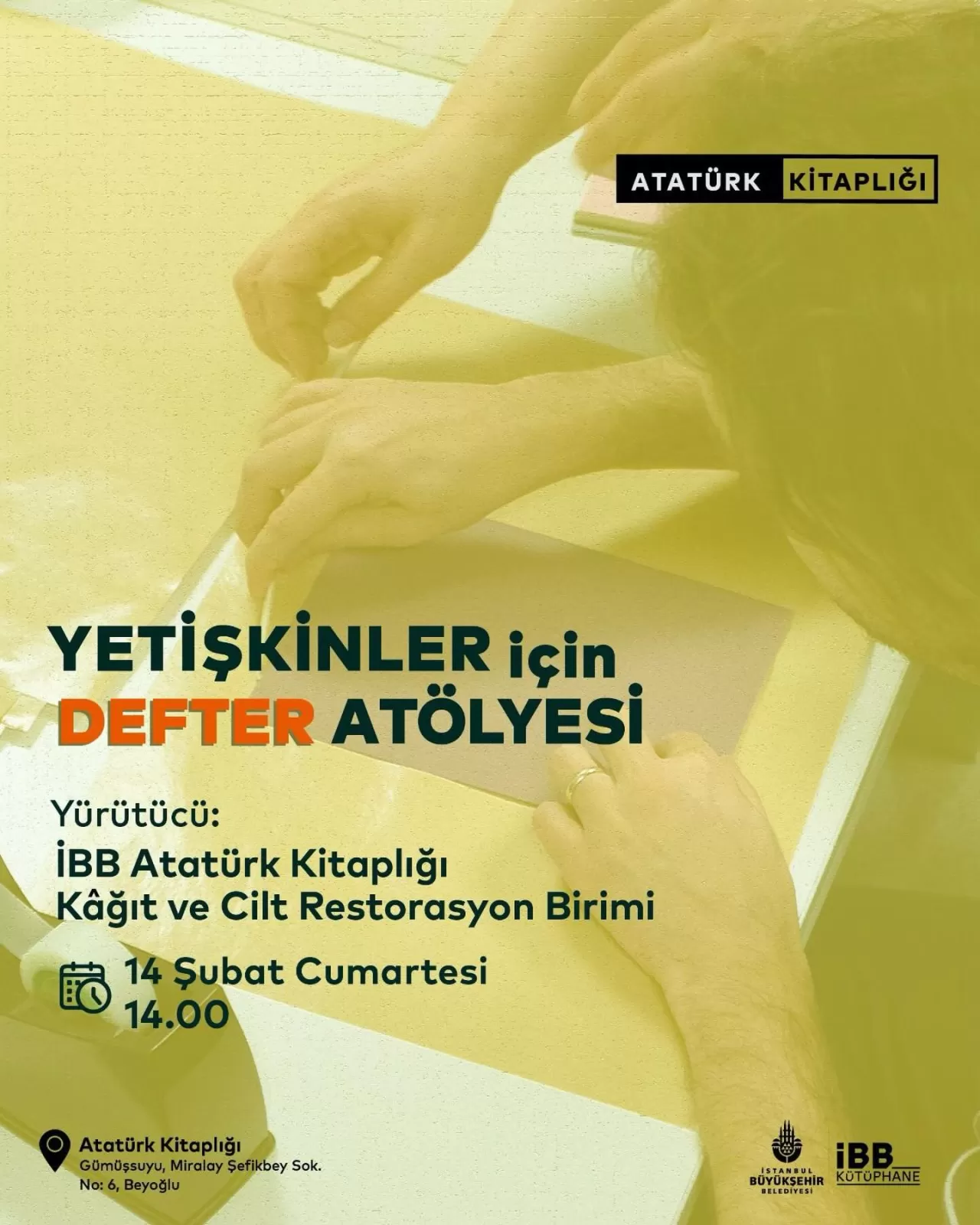 Kendi Defterinizi Kendiniz Yapın: İBB Atatürk Kitaplığı'nda Ücretsiz Atölye