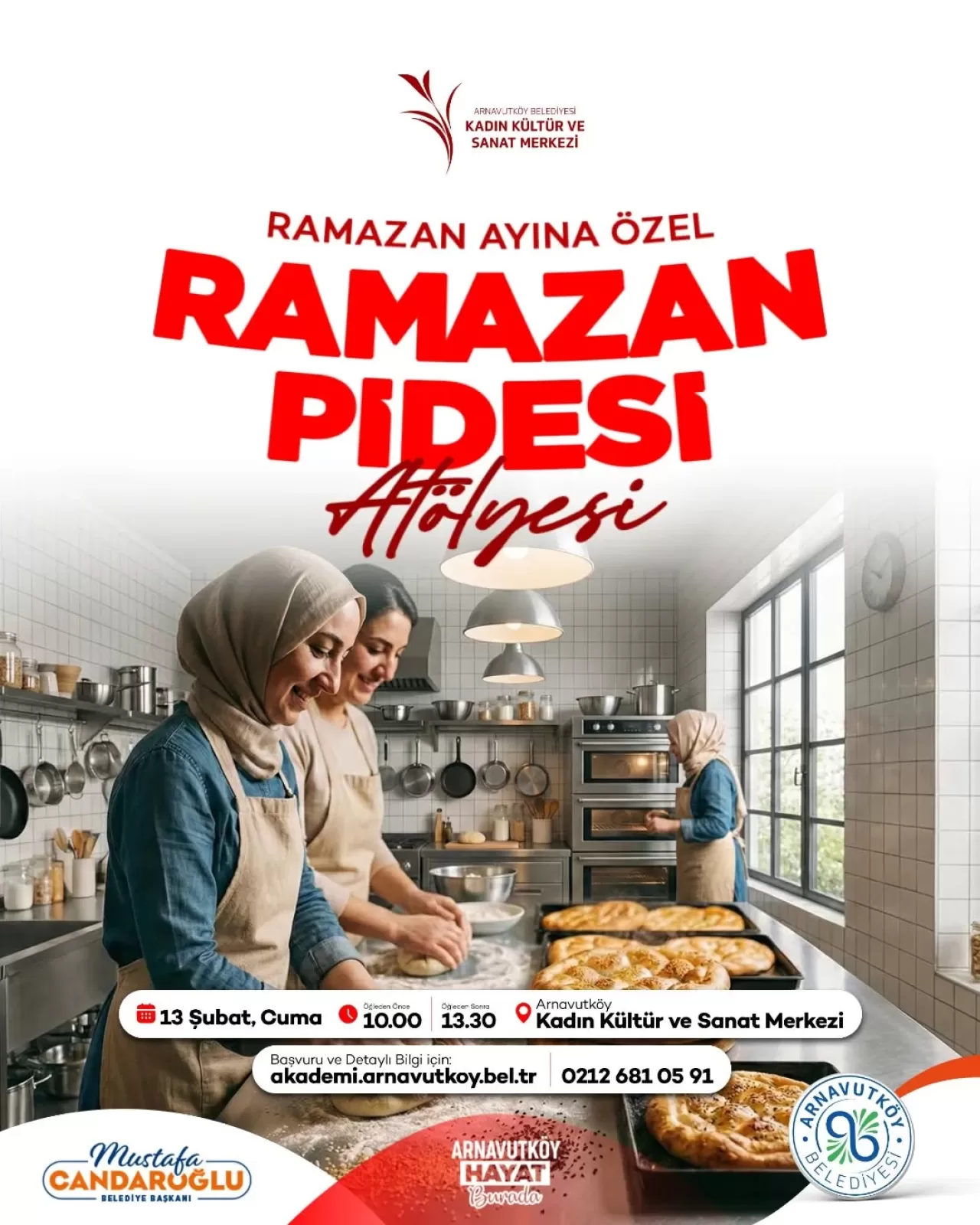 Arnavutköy'de Geleneksel Ramazan Pidesi Atölyesi Başlıyor