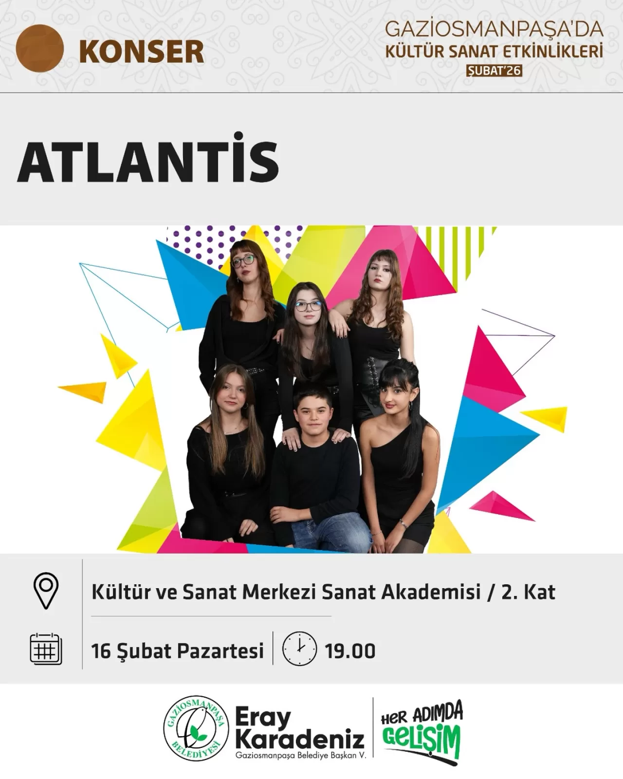 Gaziosmanpaşa'da Müzik Şöleni: Grup Atlantis Sahne Alacak