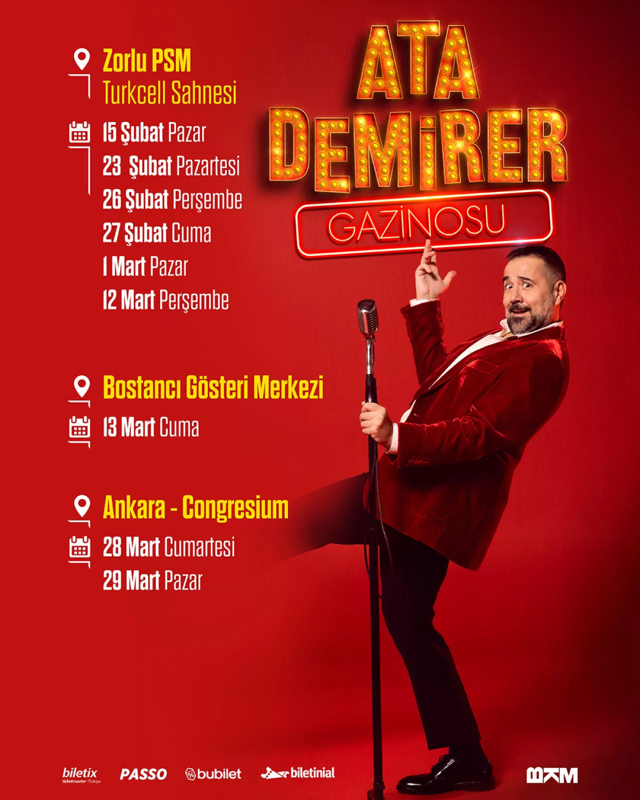 Ata Demirer Gazinosu Yeni Sezona Biletler Tükendi!