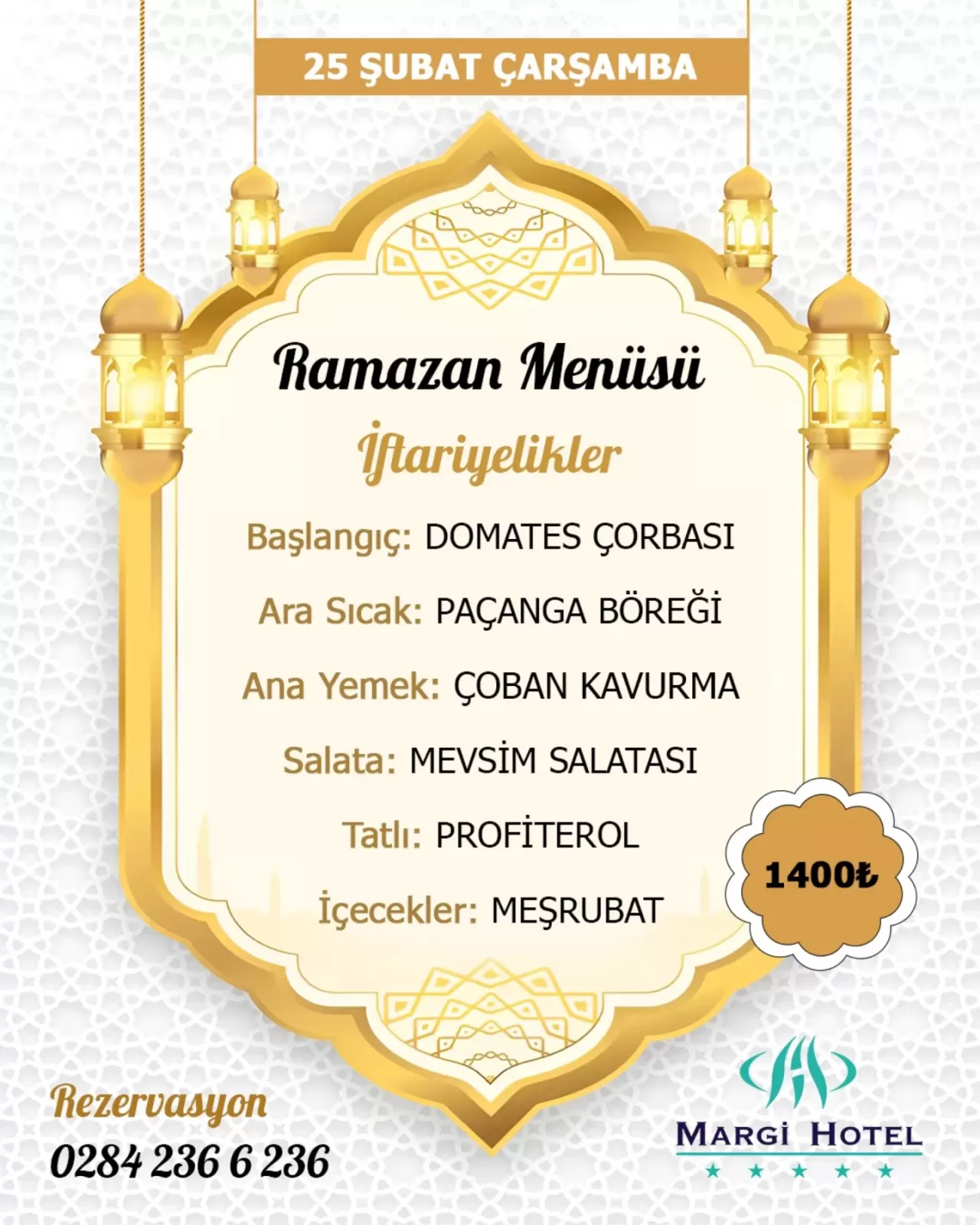 Margi Otel'de Ramazan'ın Sıcak Atmosferi ve Özenle Hazırlanan İftar Sofraları