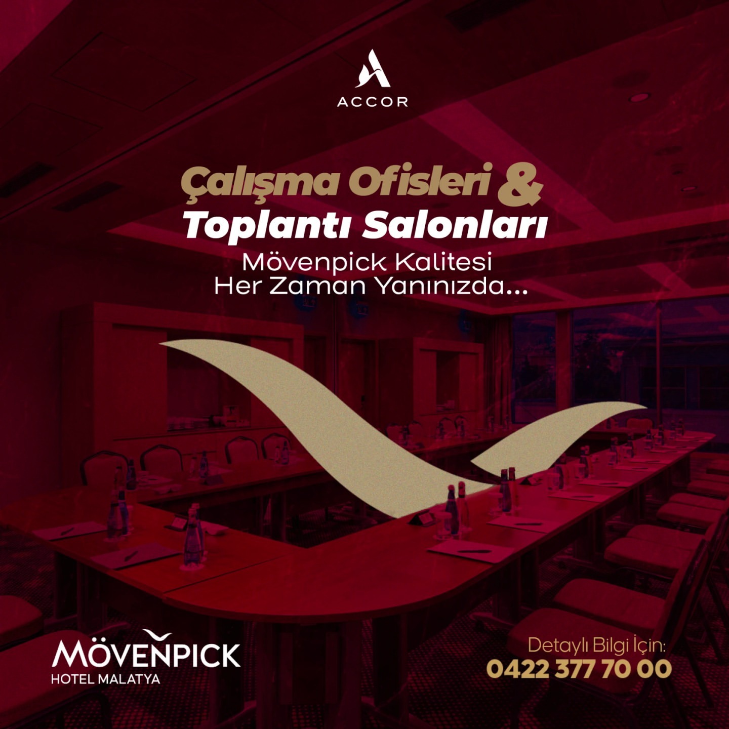 Mövenpick Hotel İş Dünyasına Geniş Toplantı Alanları Sunuyor