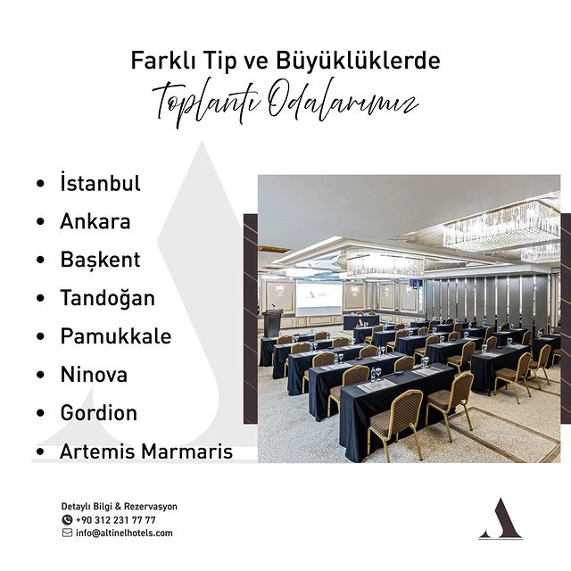 Hotel Ankara Altınel, Toplantılarda Verimliliği Artırıyor