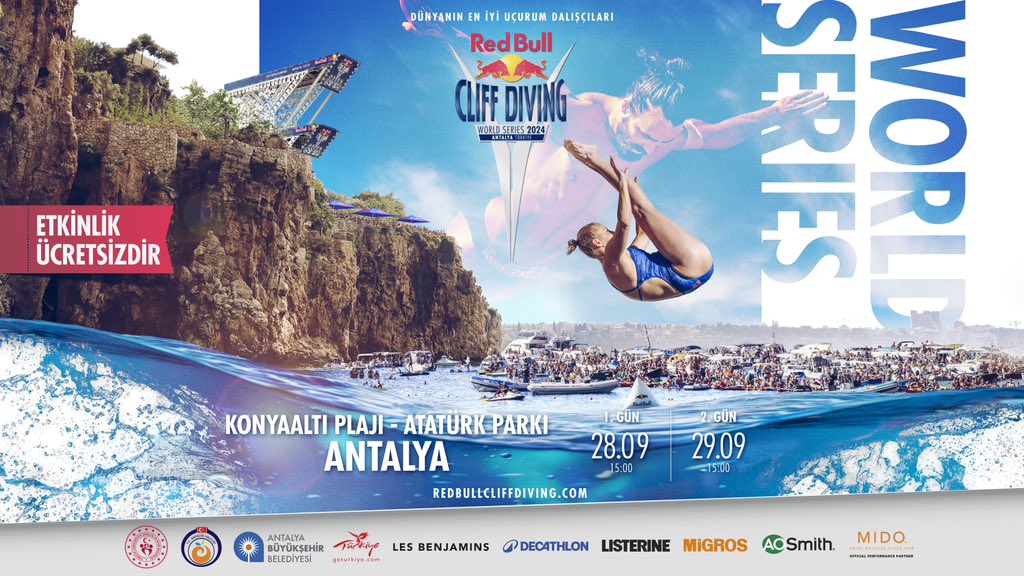 Red Bull Cliff Diving Dünya Serisi Antalya'da