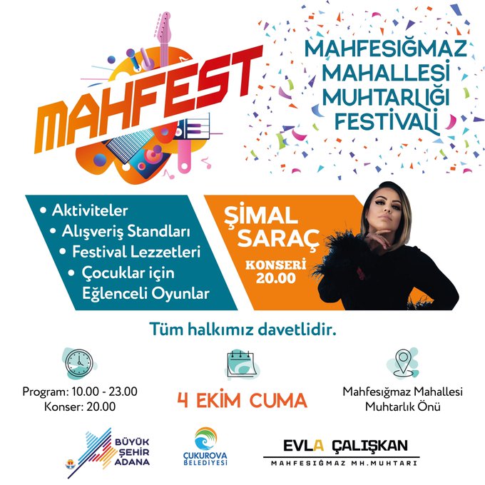 Adana’da Mahfesığmaz Mahallesi Festivali