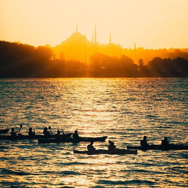 Güneşin Batışıyla İstanbul'un Muhteşem Manzarası