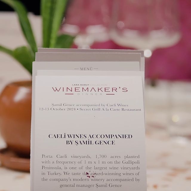 Winemaker's Dinner Etkinliği Gerçekleşti