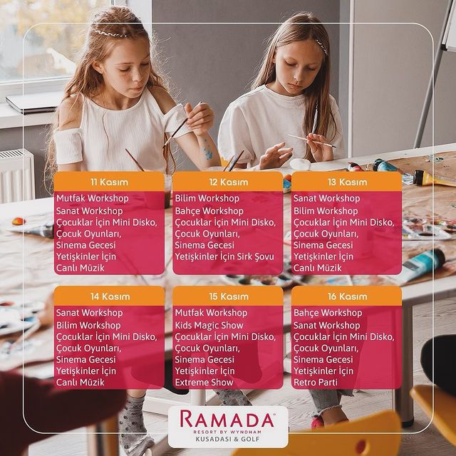 Ramada Resort Kuşadası, Çocuklara Özel Ara Tatil Programı Düzenliyor