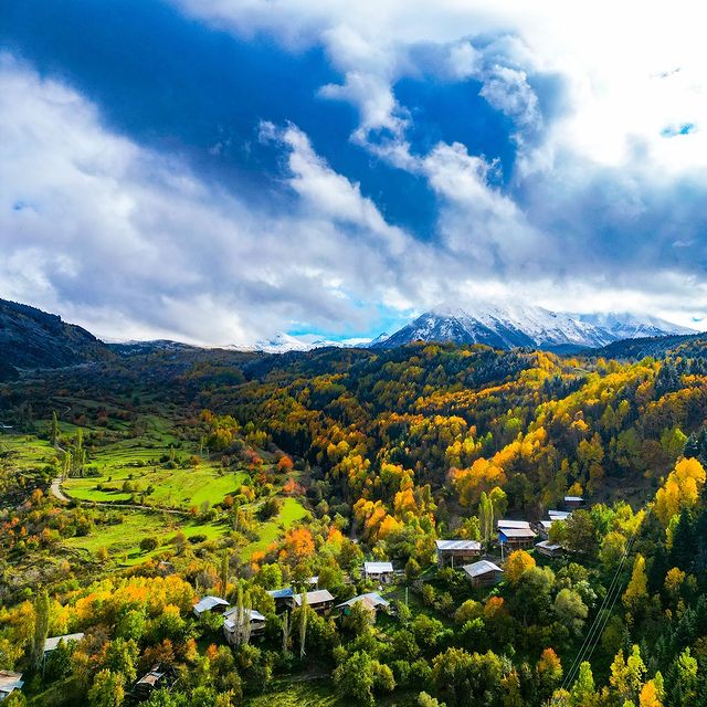 Artvin Şavşat Ilıca Köyünde Sonbahar ve Kışın Buluştuğu Eşsiz Manzaralar