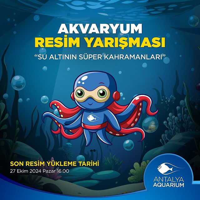 Antalya Aquarium, Resim Yarışmasıyla Su Altının Süper Kahramanlarını Arıyor