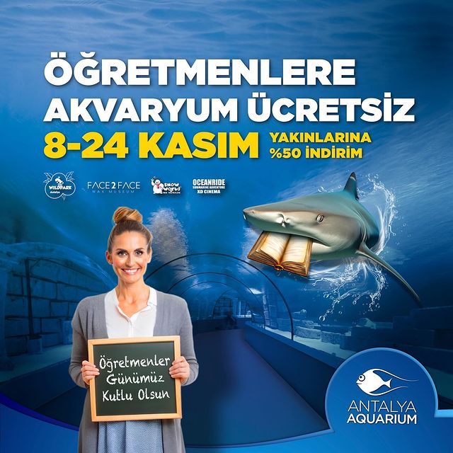 Antalya Aquarium, Öğretmenler Günü'ne Özel Etkinlik Düzenliyor