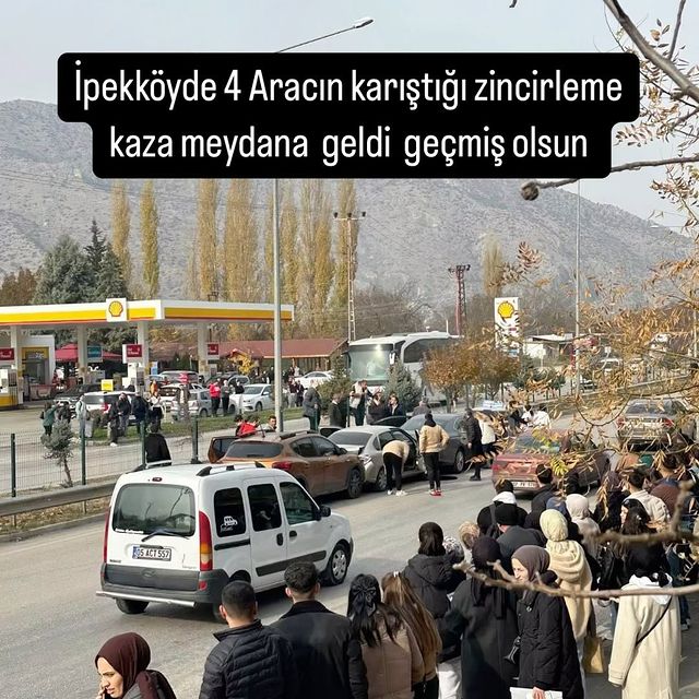 İpekköy'de Zincirleme Kaza