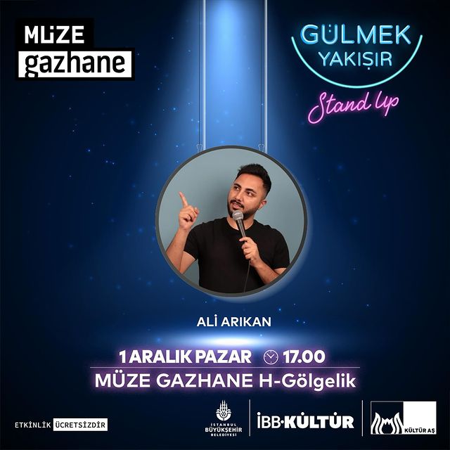 Müze Gazhane, Gülmek Yakışır Etkinlikleri İle Ali Arıkan'ı Ağırlayacak