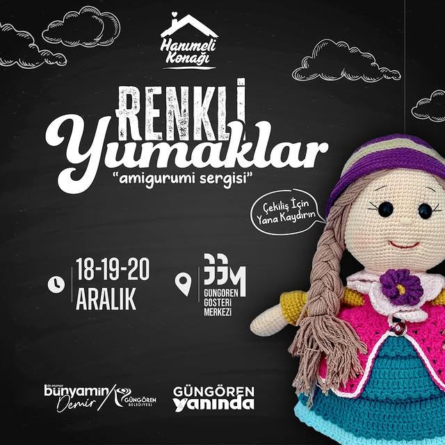 Güngören'de Renkli Yumaklar Amigurumi Sergisi Açılıyor