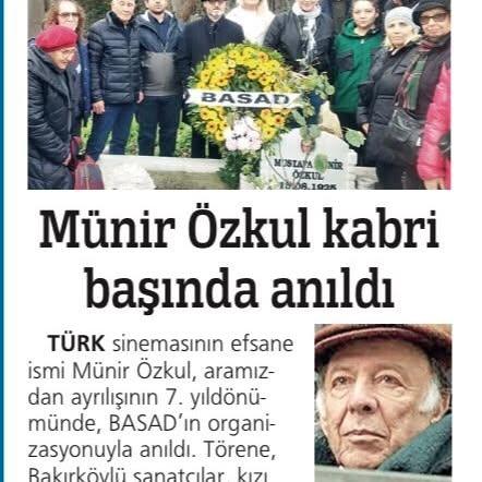 Münir Özkul Kabri Başında Anıldı