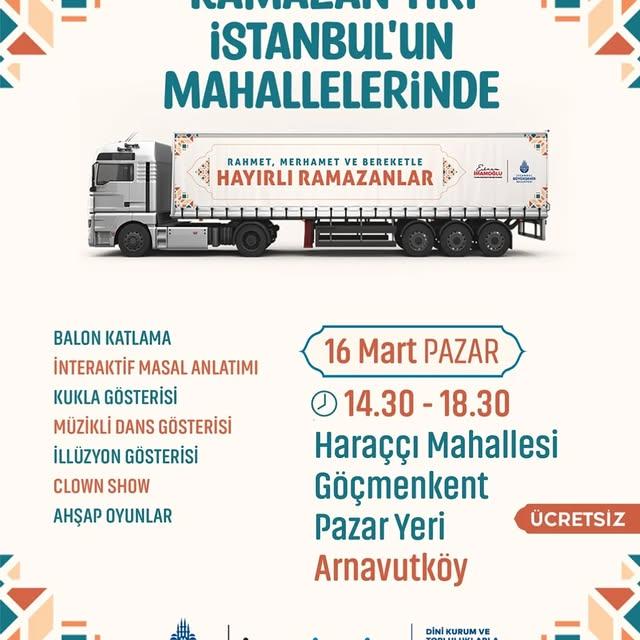 İBB Kültür, Ramazan Coşkusunu İstanbul'un Farklı Mahallelerine Ulaştıracak Mobil Etkinlikler Düzenleyecek
