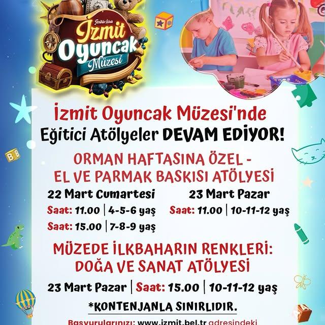 İzmit Oyuncak Müzesi, Orman Haftası ve İlkbahar Temalı Atölyelerle Çocukları Sanata Davet Ediyor
