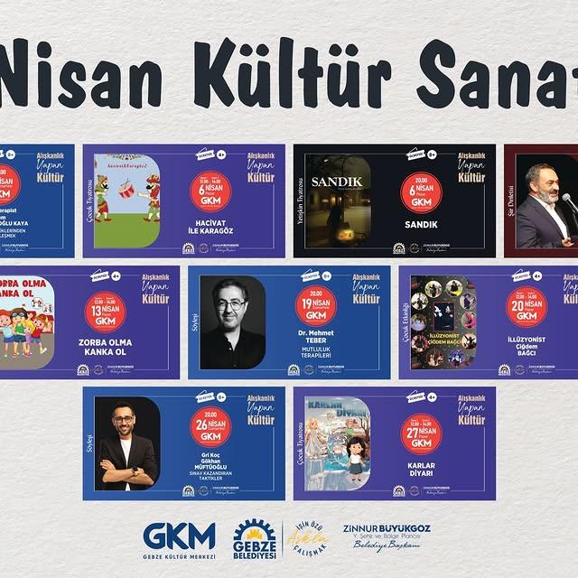 Gebze'de Nisan ayı boyunca kültür sanat etkinlikleri düzenlenecek