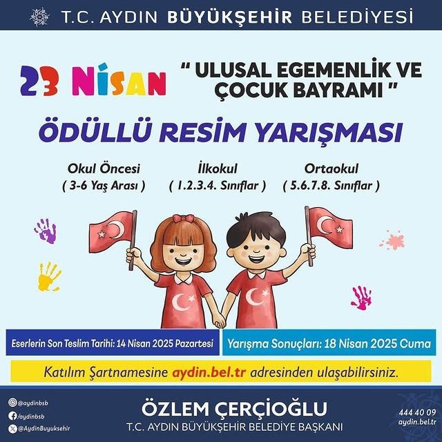 Aydın Büyükşehir Belediyesi 23 Nisan’ı Renkli Eserlerle Kutluyor