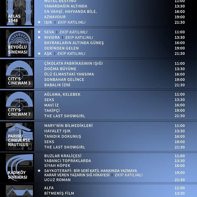 İstanbul Film Festivali Programında Yeni Detaylar