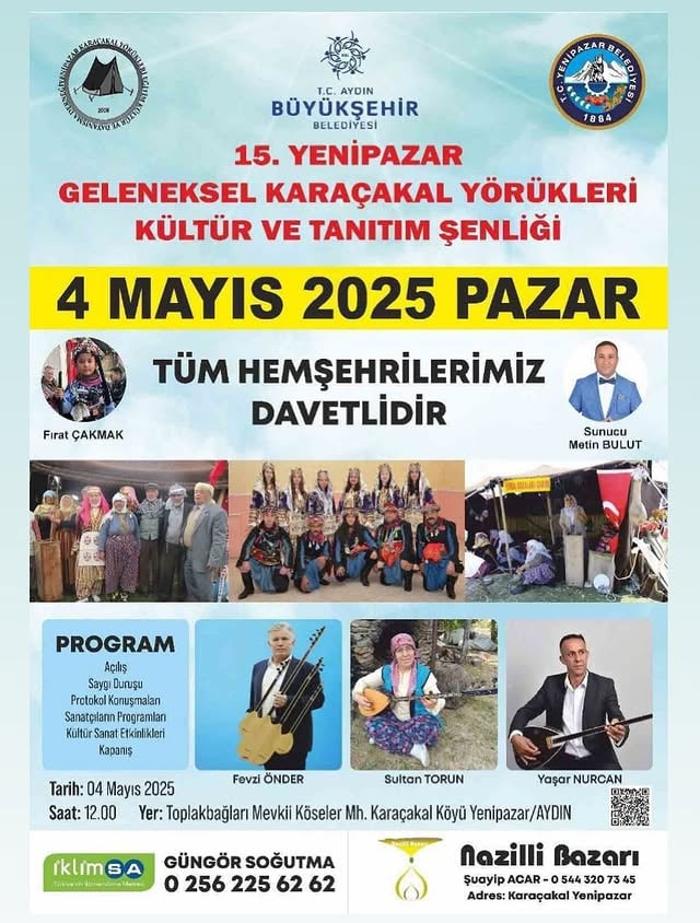 Yenipazar’da Karaçakal Yörük Kültür ve Tanıtım Şenliği