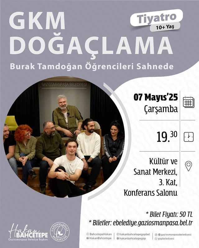 GKM Oyunculuk Akademisi Öğrencileri Doğaçlama Tiyatro Gösterisi Sunacak