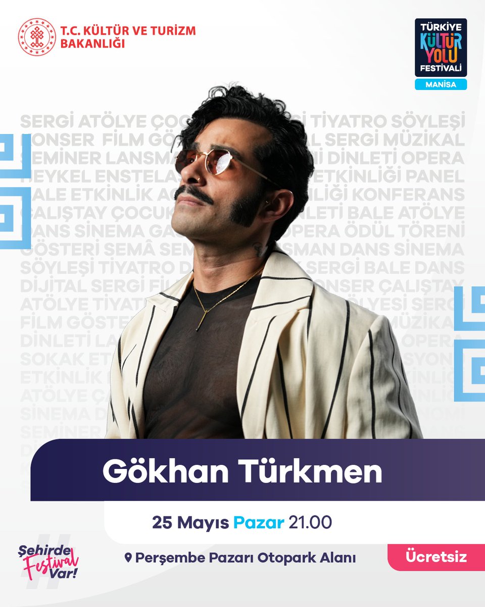 Gökhan Türkmen Manisa'da Ücretsiz Konser Veriyor