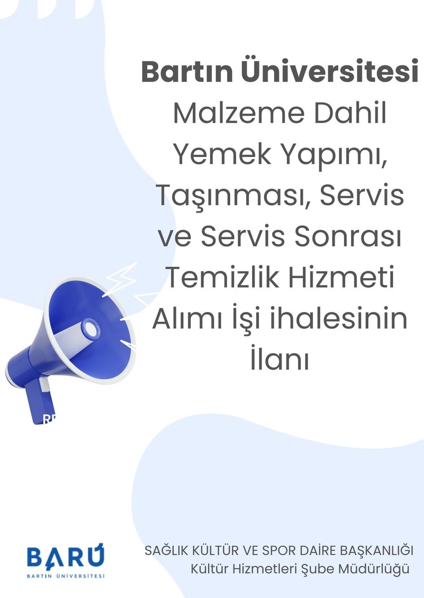 Bartın Üniversitesi, Sağlık, Kültür ve Spor Hizmetleri için İhale İlanı Yayımladı