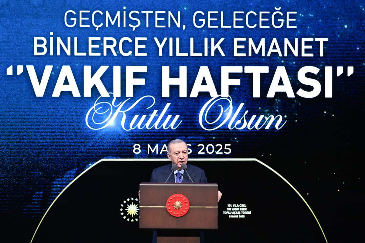 Vakıf Haftası Kutlamaları Cumhurbaşkanı Erdoğan'ın Katılımıyla Gerçekleşti