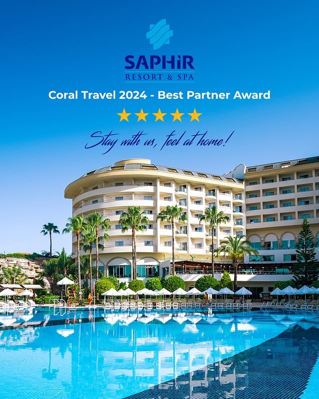 Saphir Resort Spa, Coral Travel Starway Ödüllerinde 