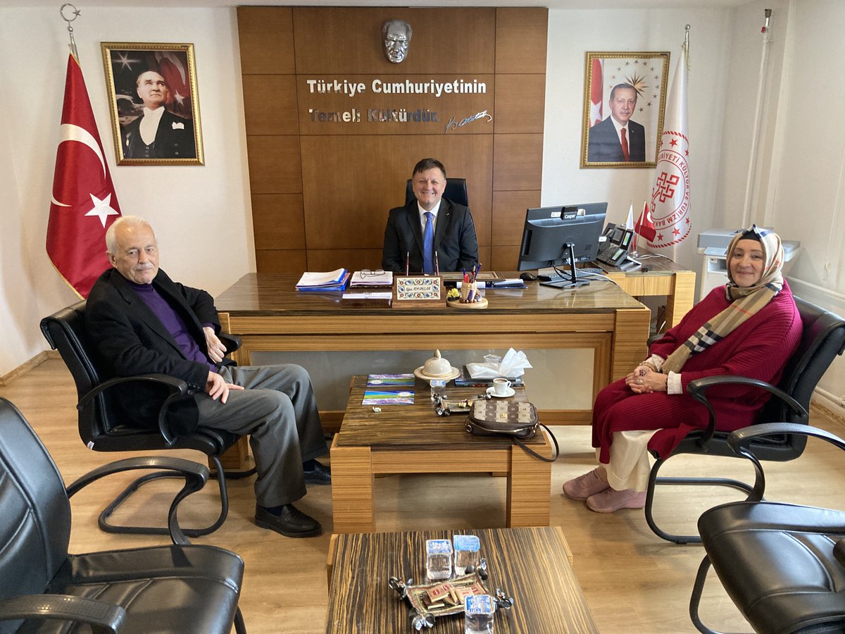 Eski İl Müdürü, Kültür ve Turizm Müdürlüğünü Ziyaret Etti