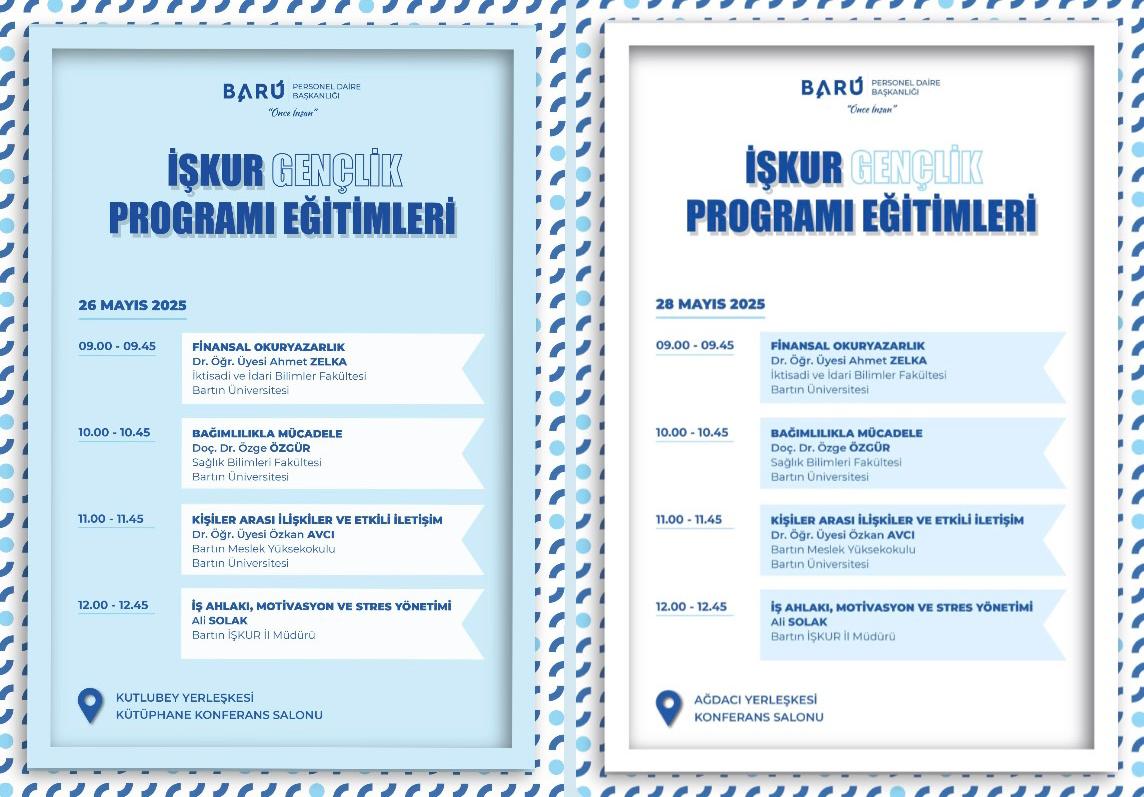 BARÜ Öğrencileri İçin İŞKUR Gençlik Programı Eğitimleri Başlıyor