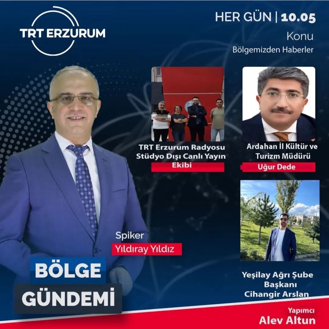 Ardahan'ın Turizm Potansiyeli TRT Radyo'da Ele Alındı