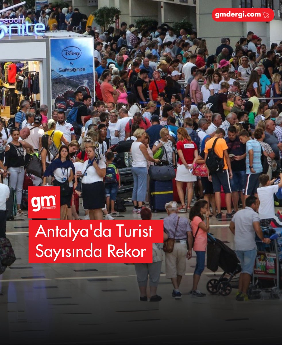 Antalya'da Turist Sayısı Rekor Seviyede