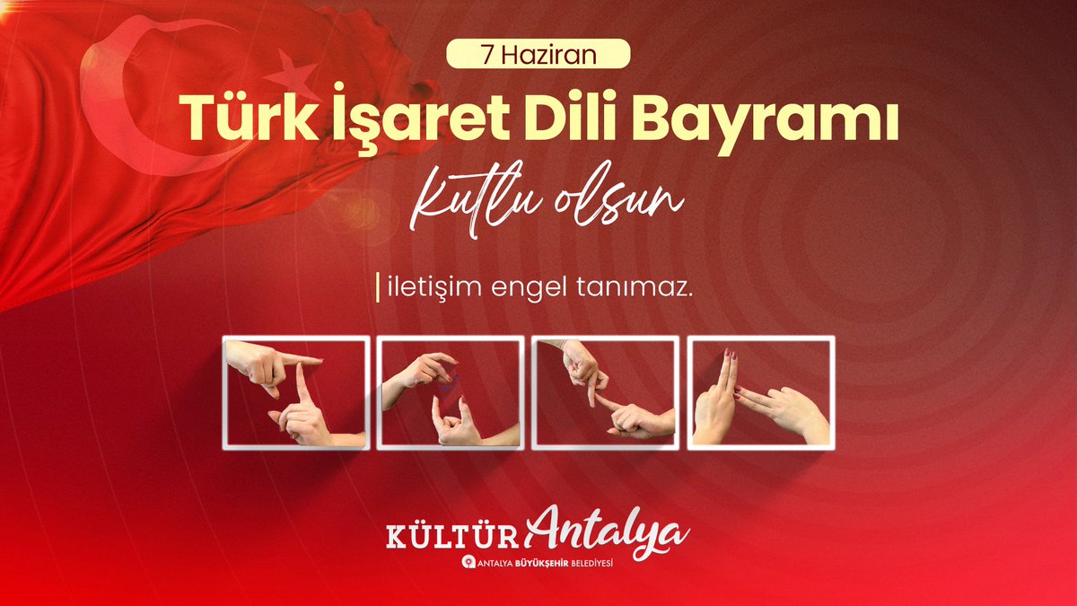 Antalya'da Türk İşaret Dili Bayramı Kutlandı