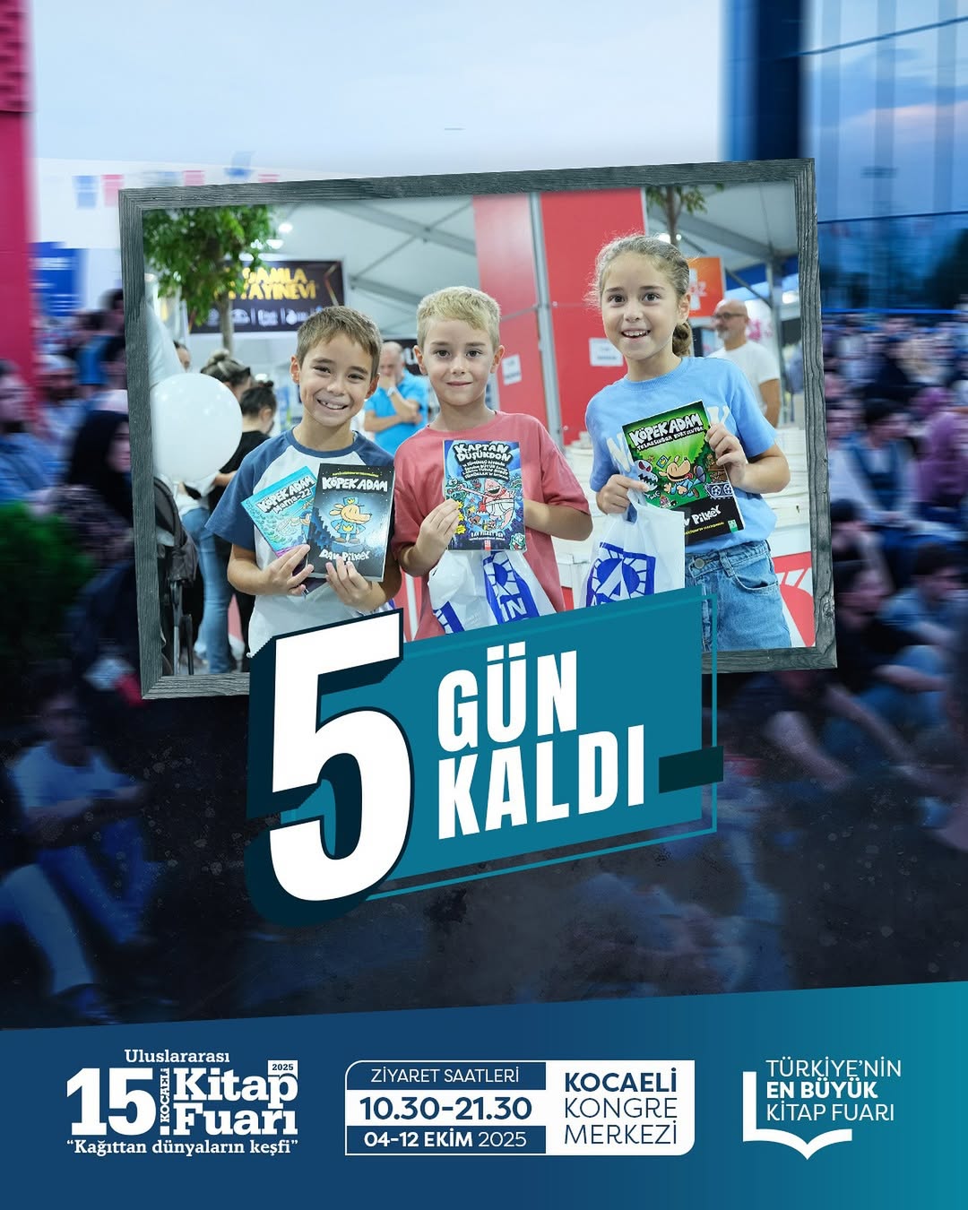 15. Uluslararası Kocaeli Kitap Fuarı'nın Sona Ermesine 5 Gün Kaldı