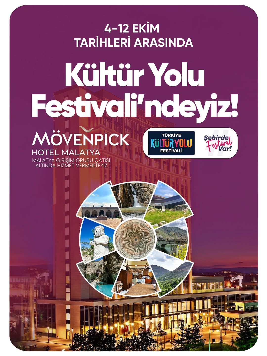Mövenpick Hotel Malatya, Kültür Yolu Festivali'ne Ev Sahipliği Yapacak