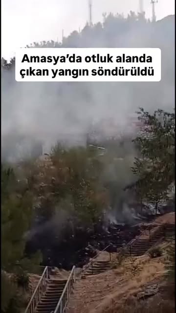 Amasya'da Otluk Alanda Çıkan Yangın Kontrol Altına Alındı