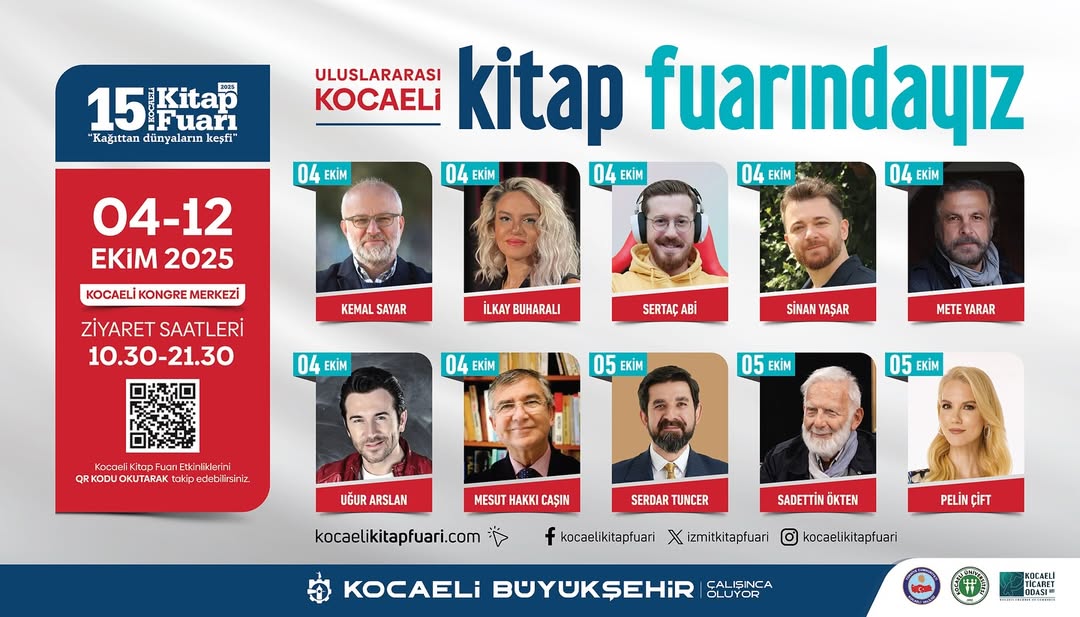 Uluslararası 15. Kocaeli Kitap Fuarı'nın Etkinlik Programı Açıklandı