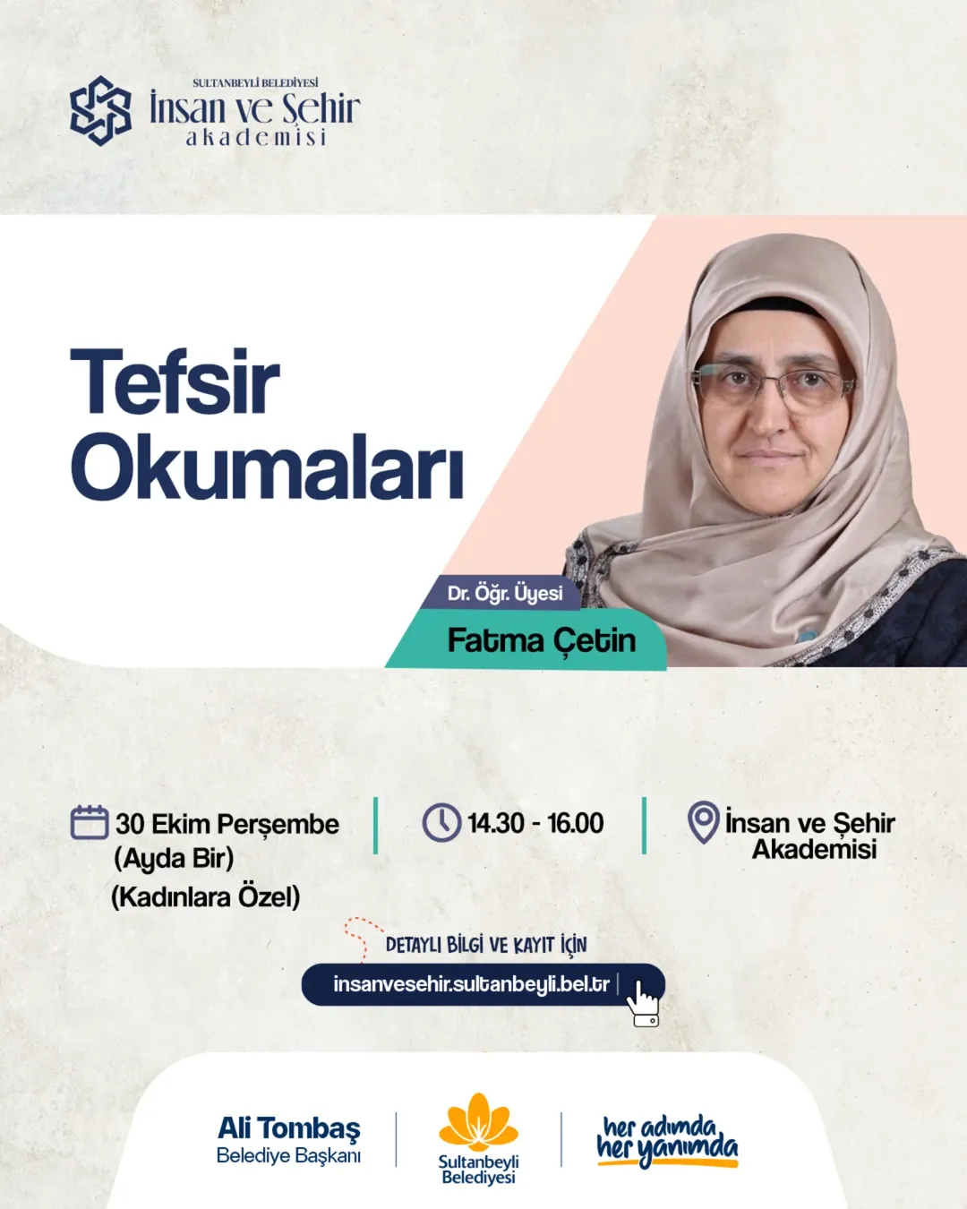 Sultanbeyli'de Tefsir Okumaları Atölyesi Başlıyor