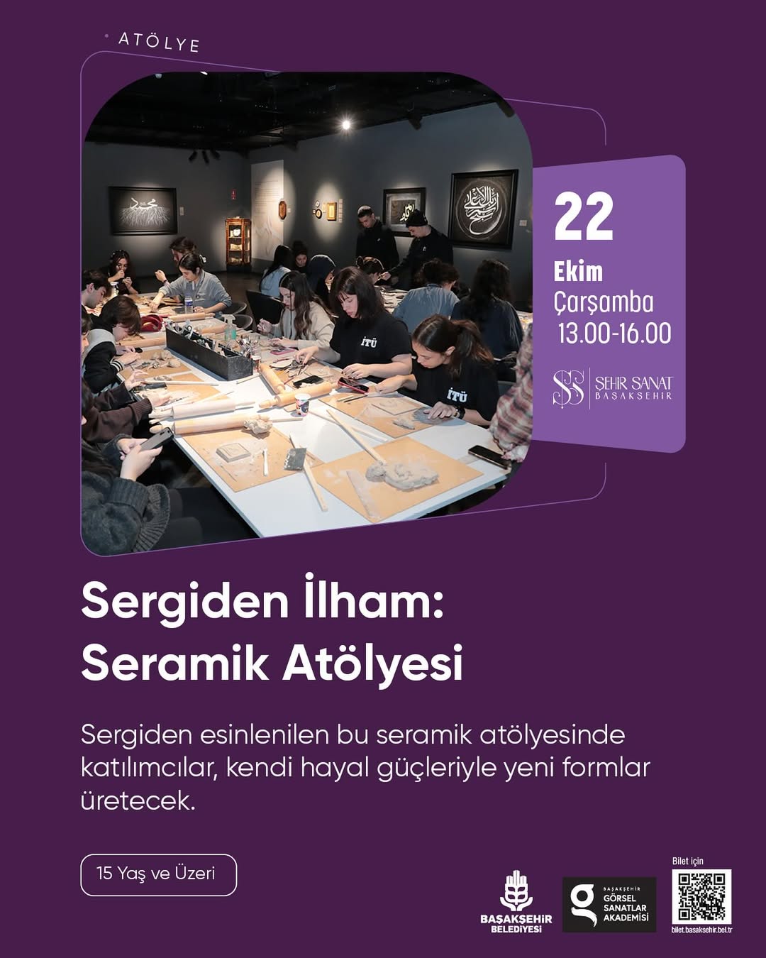 Başakşehir'de Sergi Temalı Seramik Atölyesi Düzenlenecek
